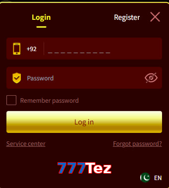 777Tez login preview